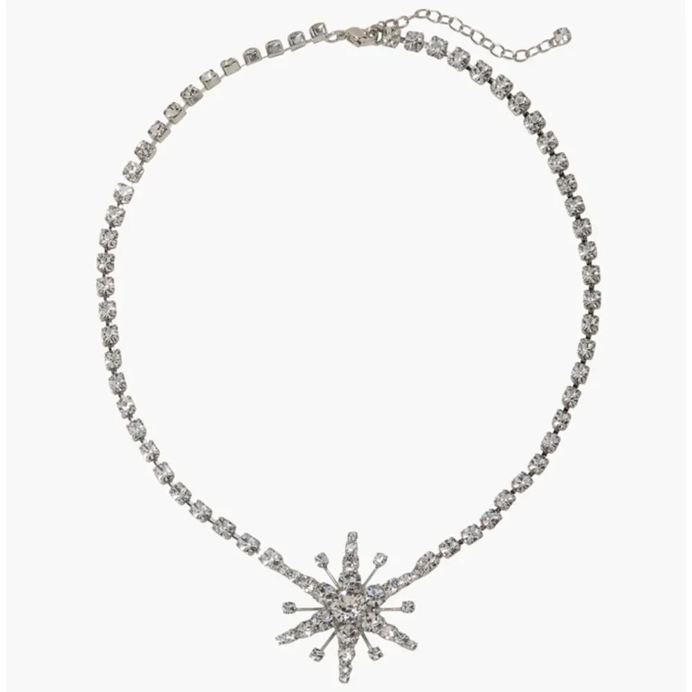 Bohemian Star Rhinestone Necklace Choker Jewelry for Women Tennis Chain Choker - Picture 4 of 5